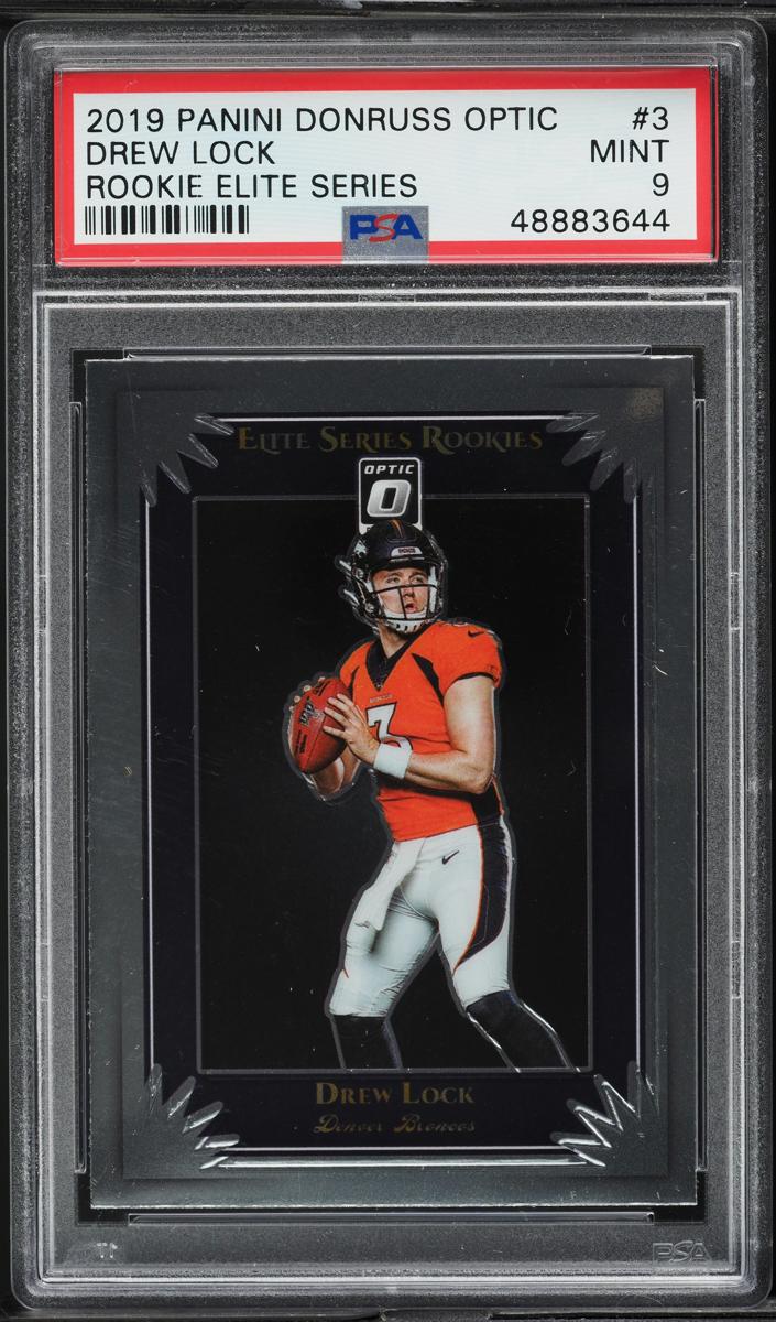 2019 Donruss Optic Football Drew Lock #RES3 PSA 8.5