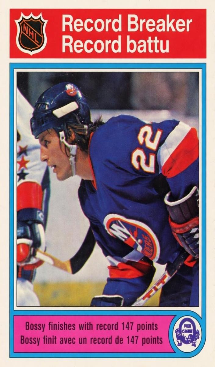 1982 O-Pee-Chee Hockey Record Breaker Mike Bossy #2 PSA 8