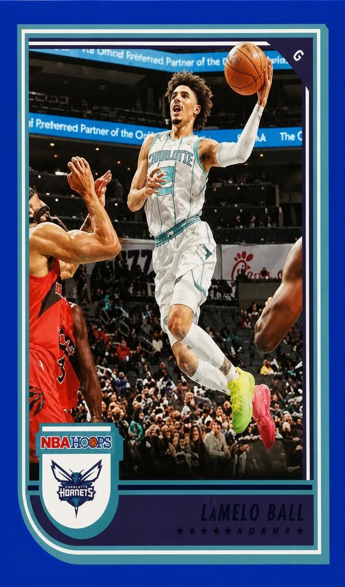 2022 Panini Hoops Basketball Blue LaMelo Ball #90
