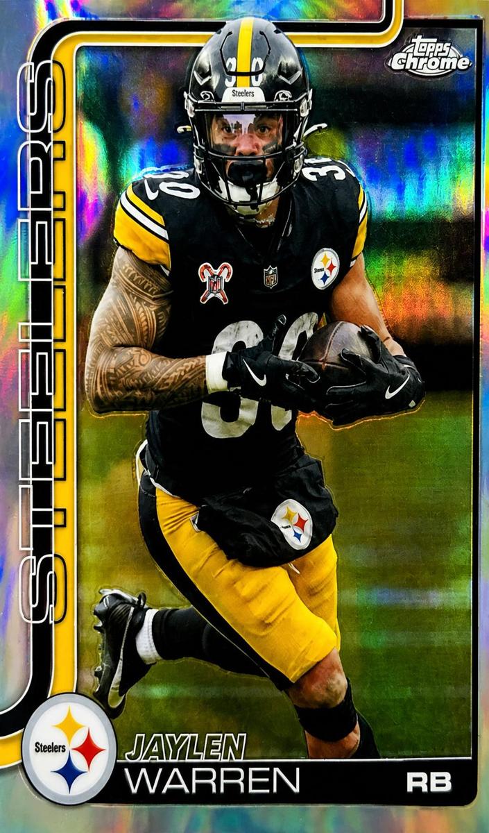 2025 Topps Chrome Football Refractor Jaylen Warren #253