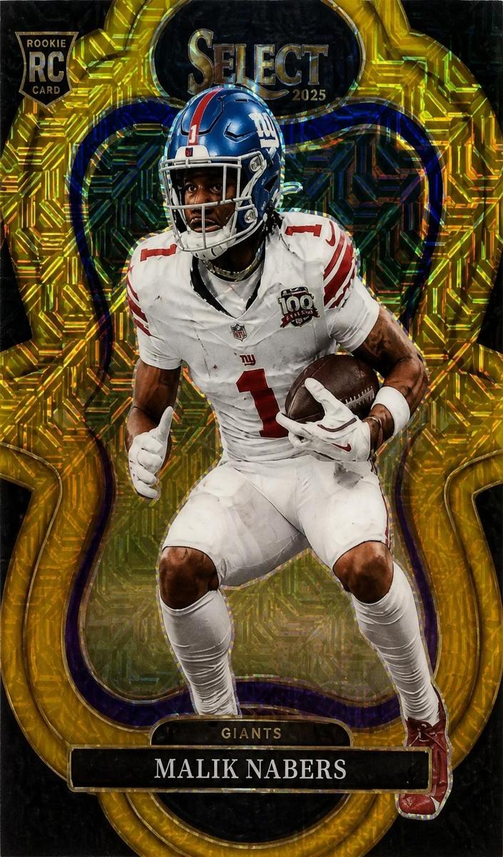 2024 Panini Select Football Gold Malik Nabers #220 PSA 10