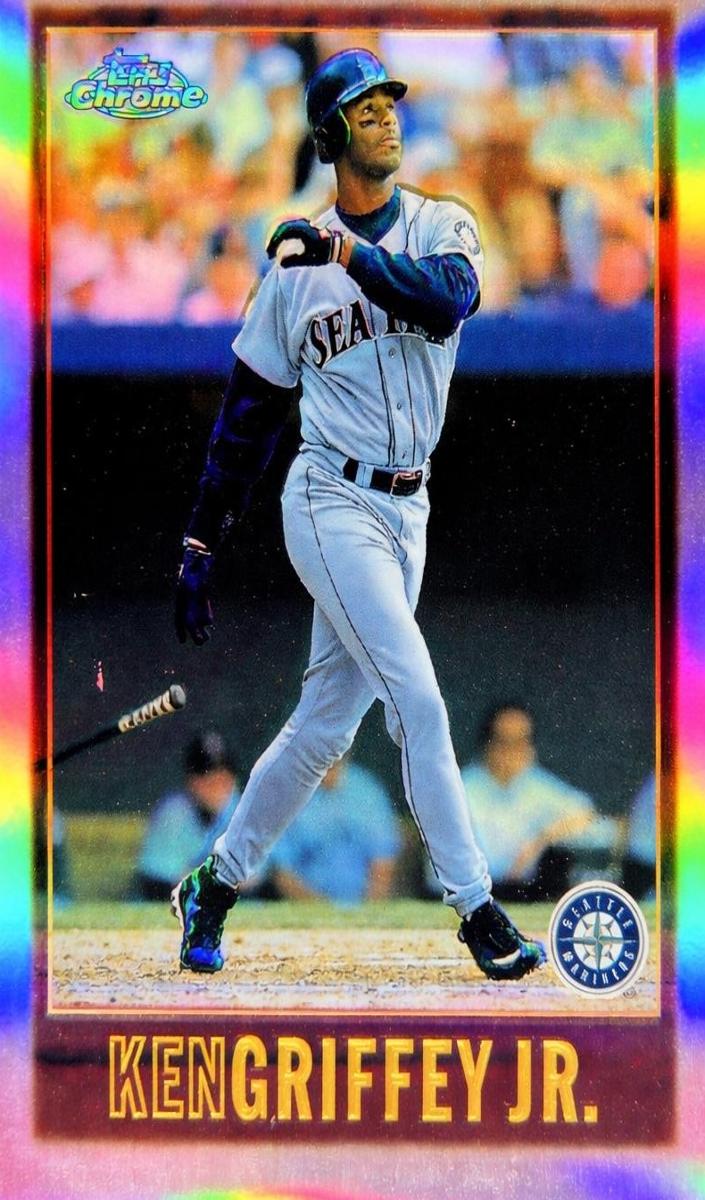 1997 Topps Chrome Baseball Refractor Ken Griffey Jr. #101 PSA 9