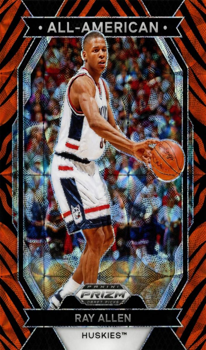 2024 Panini Prizm Draft Picks Basketball Tiger Stripe Ray Allen #27 BGS 9