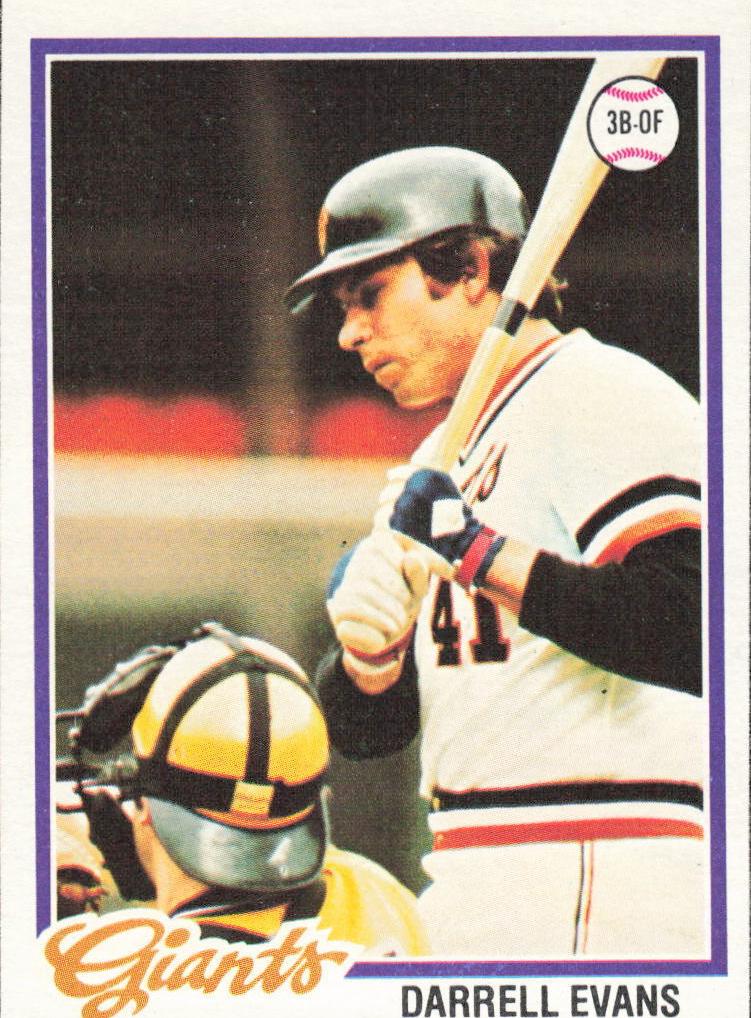 1978 Topps Baseball Darrell Evans #215