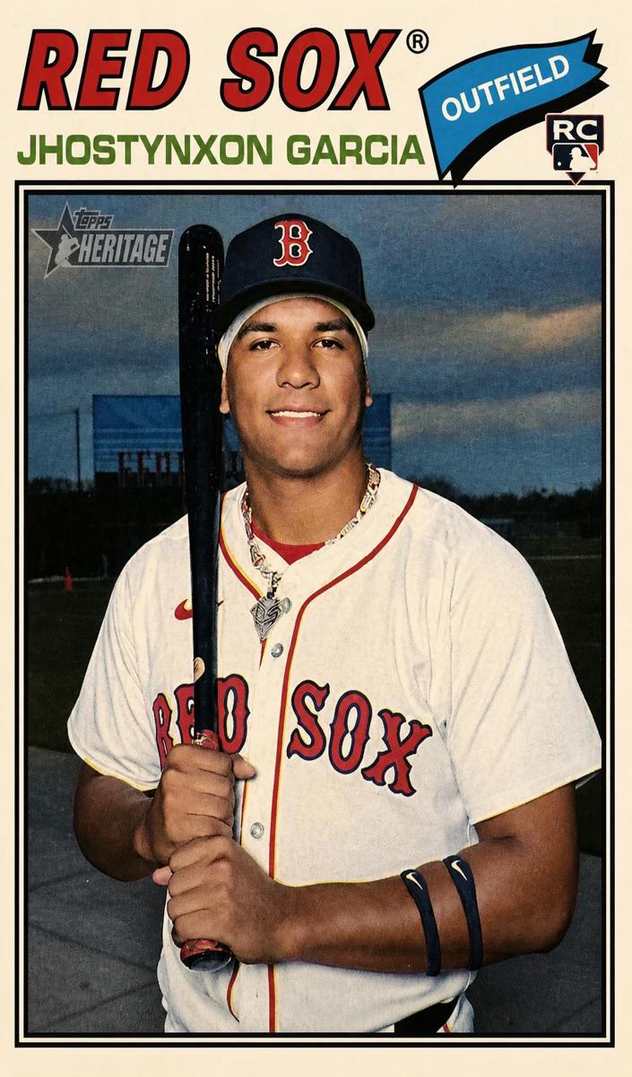 2026 Topps Heritage Baseball Deckle Edge Jhostynxon Garcia #112
