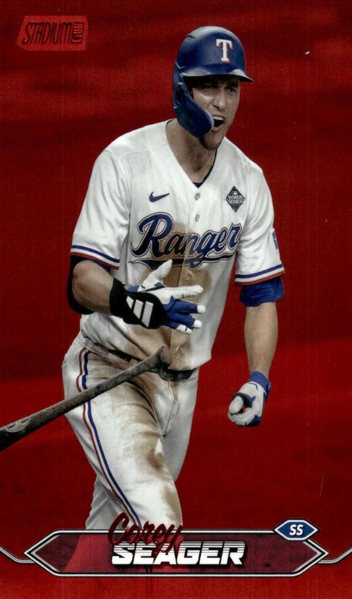 2024 Topps Stadium Club Baseball Red Foil Corey Seager #269