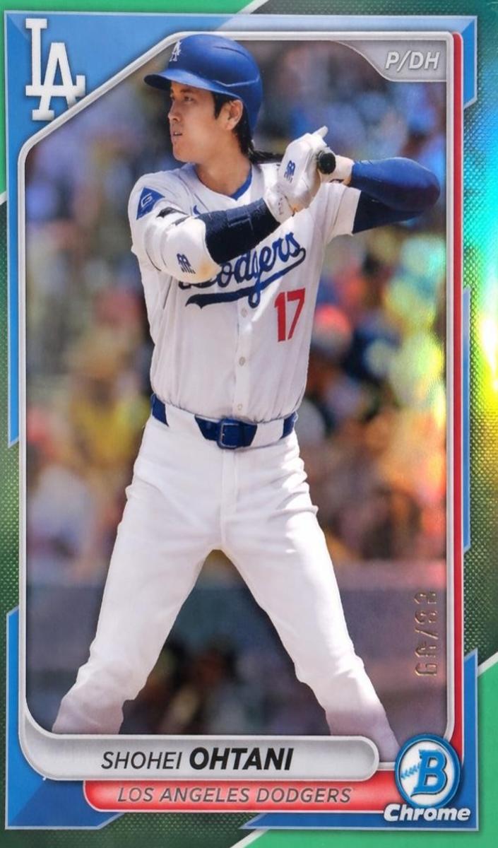 2024 Bowman Chrome Baseball Green Shohei Ohtani #85