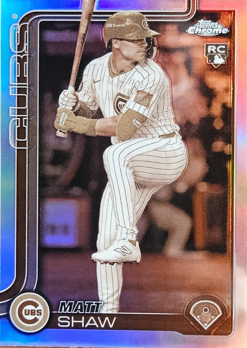 2025 Topps Chrome Baseball Sepia Refractor Matt Shaw #219 PSA 10
