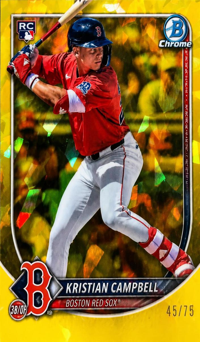 2025 Bowman Chrome Sapphire Baseball Yellow Kristian Campbell #58