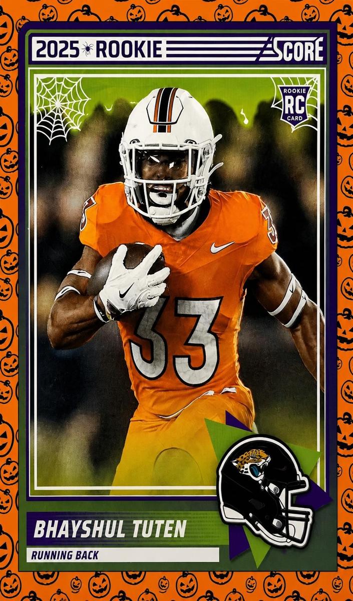2025 Panini Score-A-Treat Football Bhayshul Tuten #80