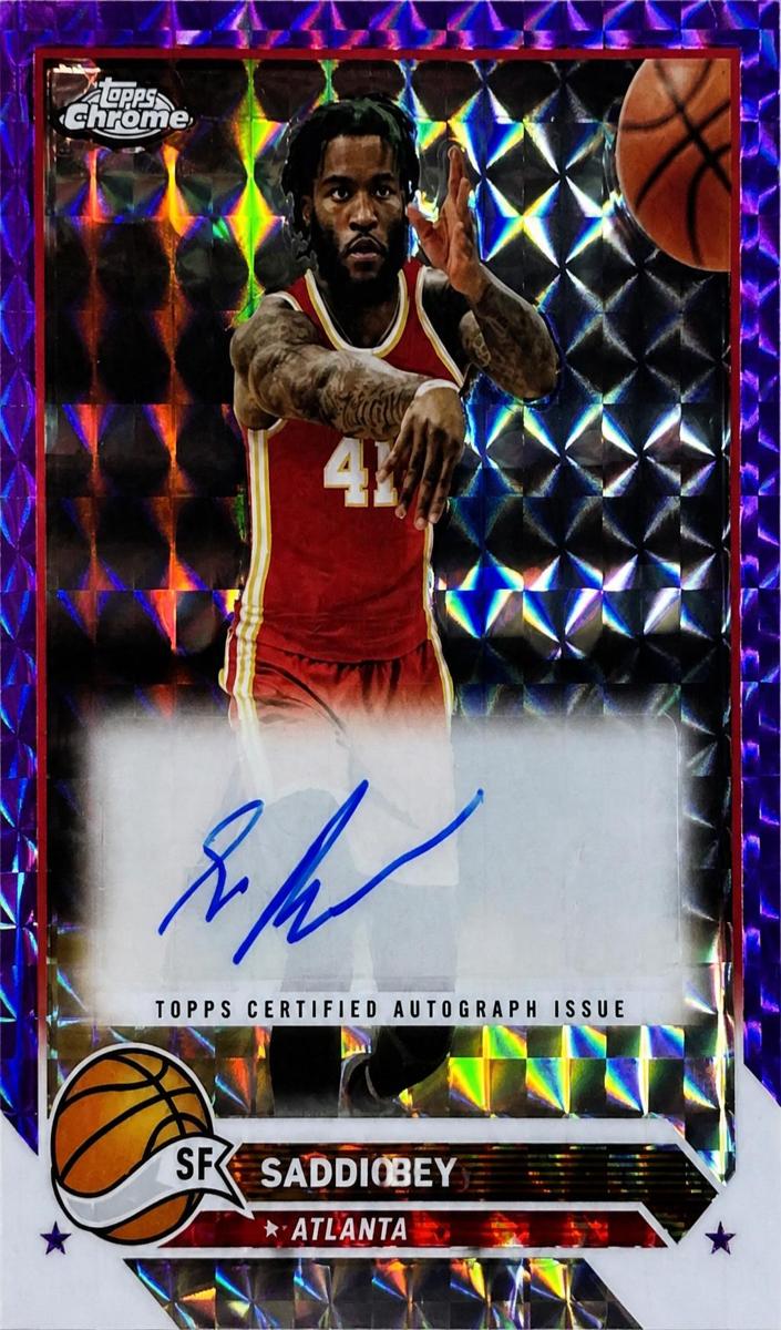 2023 Topps Chrome Basketball Refractor Saddiq Bey #CG-SBE