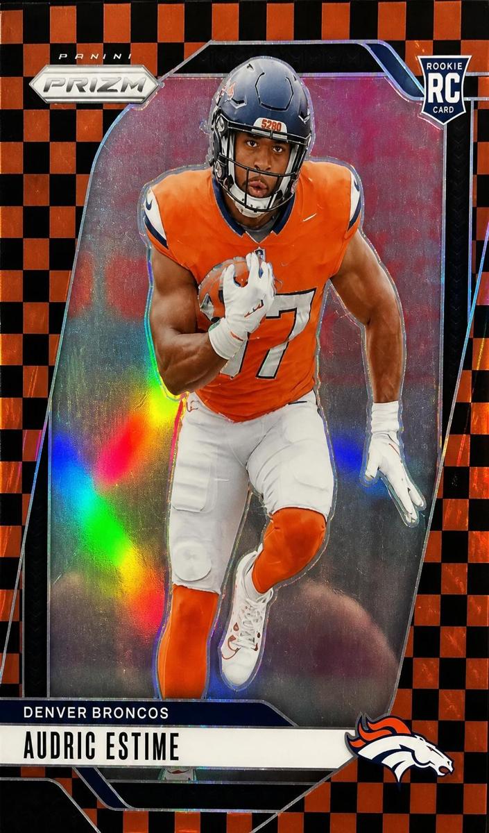 2024 Panini Prizm Football Black and Red Checker Audric Estime #306