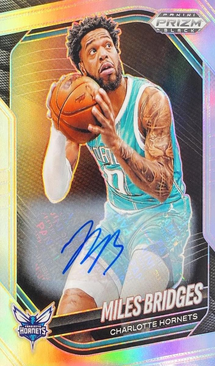2024 Panini Prizm Black Basketball Silver Miles Bridges #123