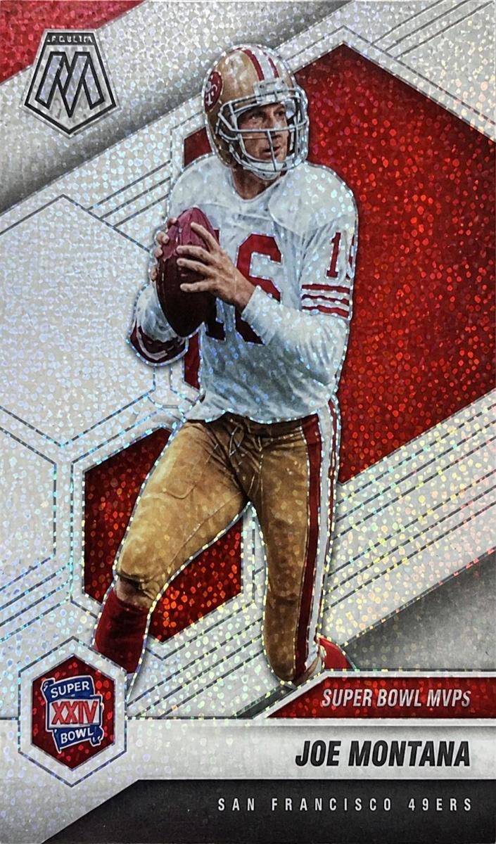 2021 Panini Mosaic Football White Sparkle Joe Montana #293