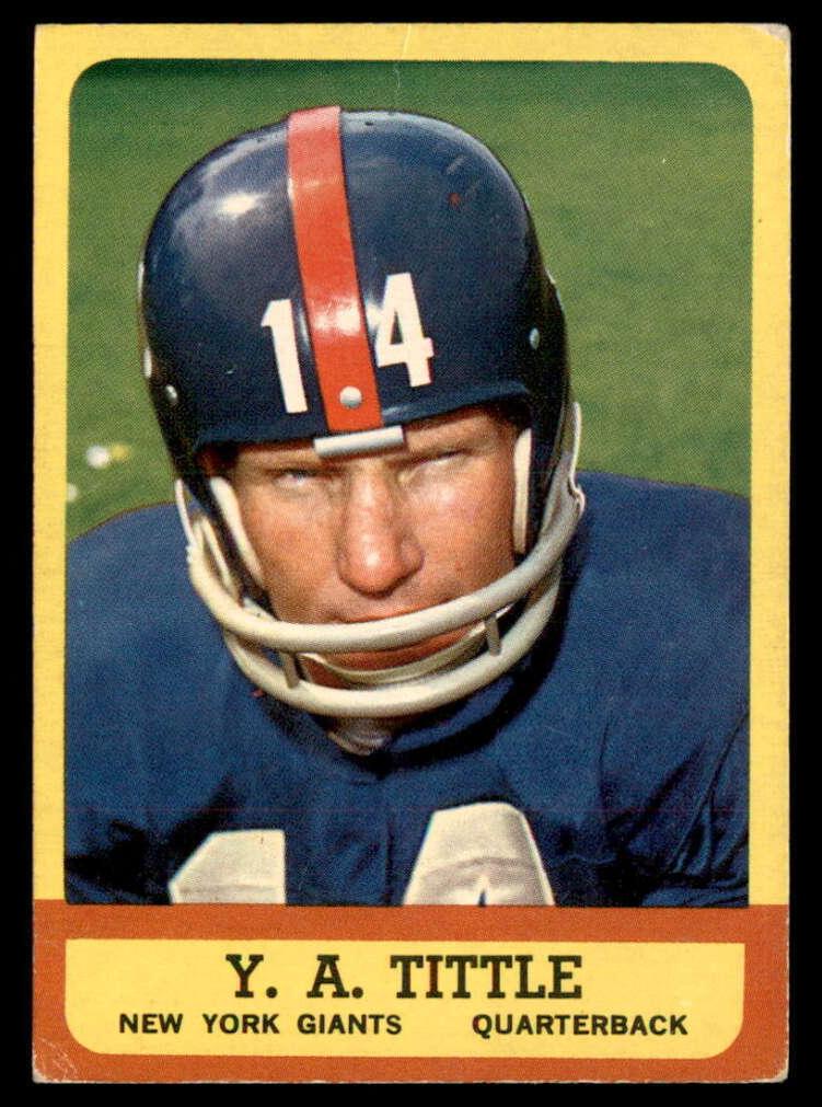 1963 Topps Football Y.A. Tittle #49