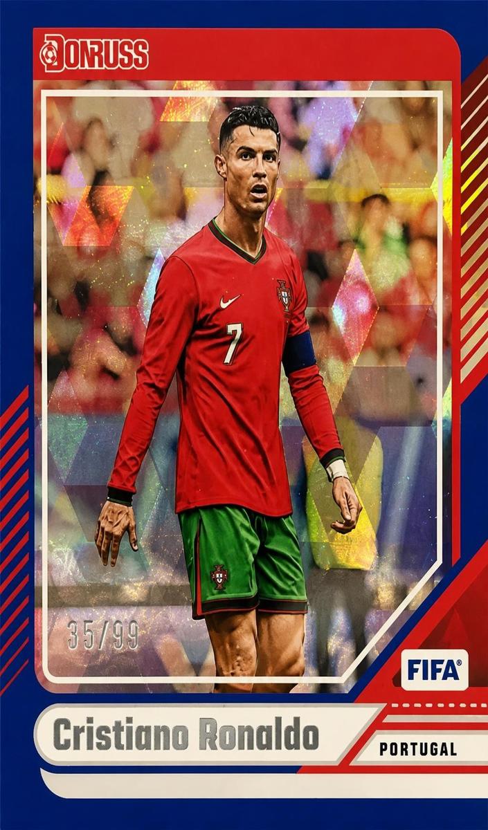 2024 Panini Donruss Soccer Blue Cubic Cristiano Ronaldo #115