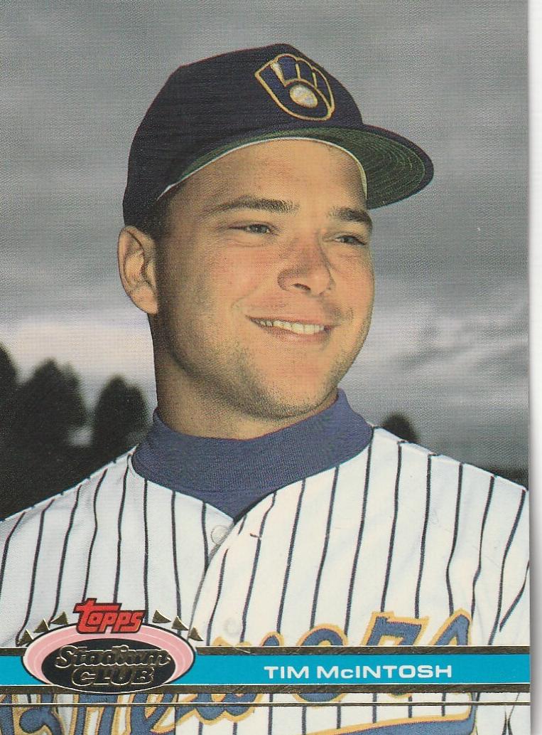 1991 Topps Stadium Club Baseball Tim McIntosh #321