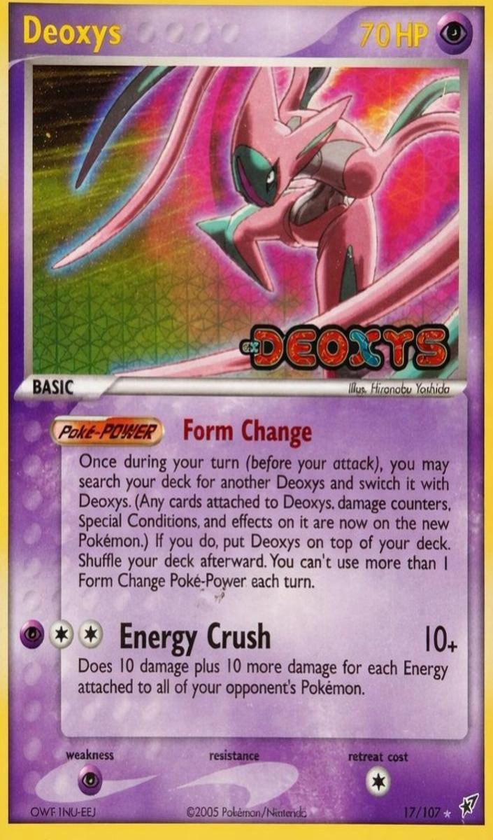 2005 Pokemon EX Deoxys Reverse Holo Deoxys #17 PSA 9