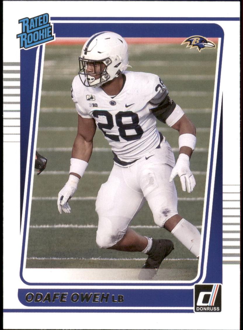 2021 Panini Donruss Football Odafe Oweh #345 PSA 9