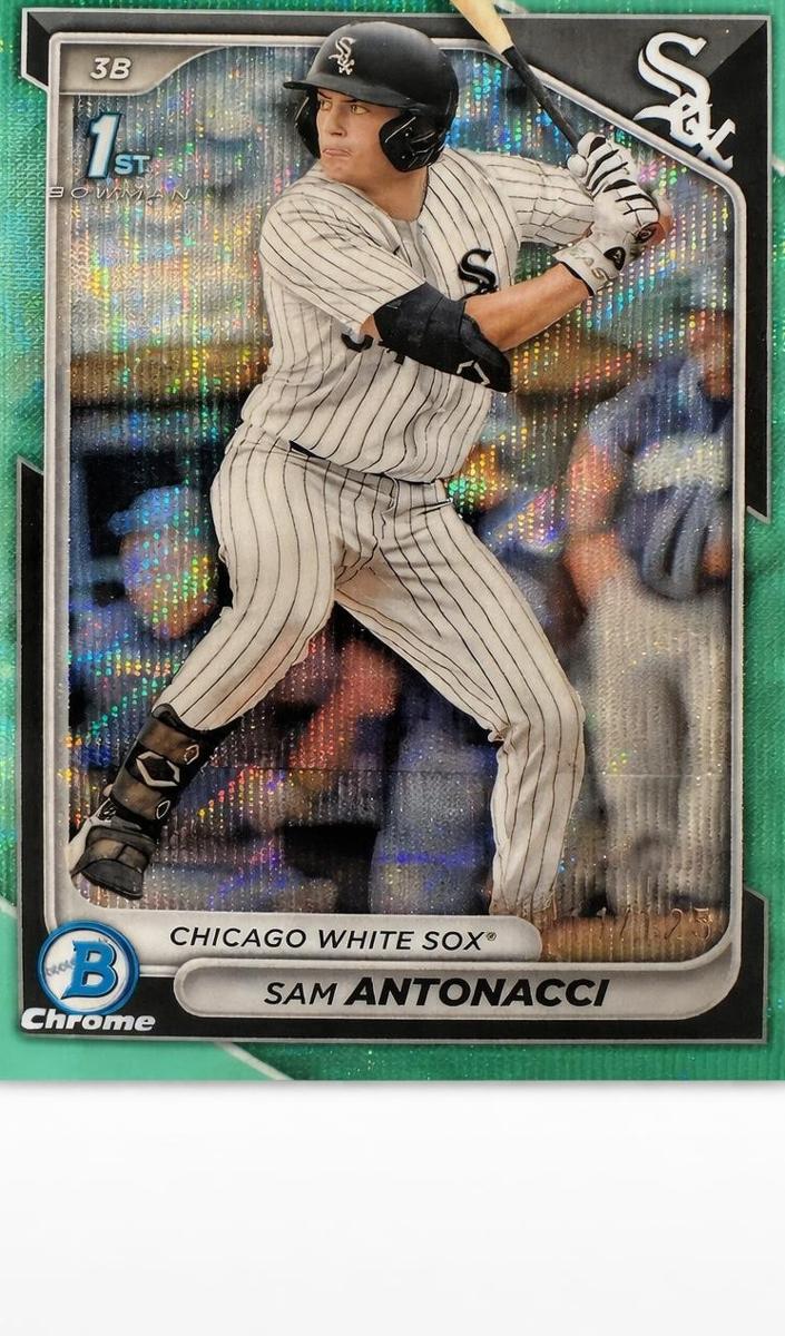 2024 Bowman Draft Chrome Baseball Aqua Wave Refractor Sam Antonacci #BDC-158