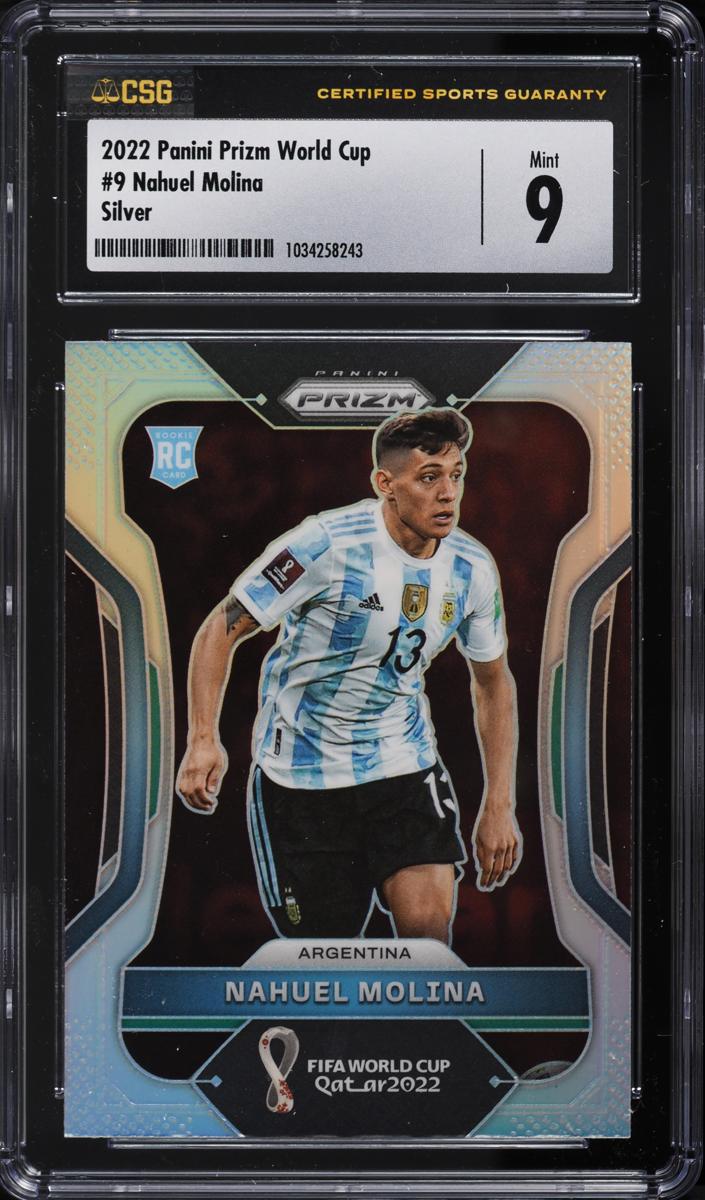 2022 Panini Prizm FIFA World Cup Qatar Soccer Silver Nahuel Molina #9