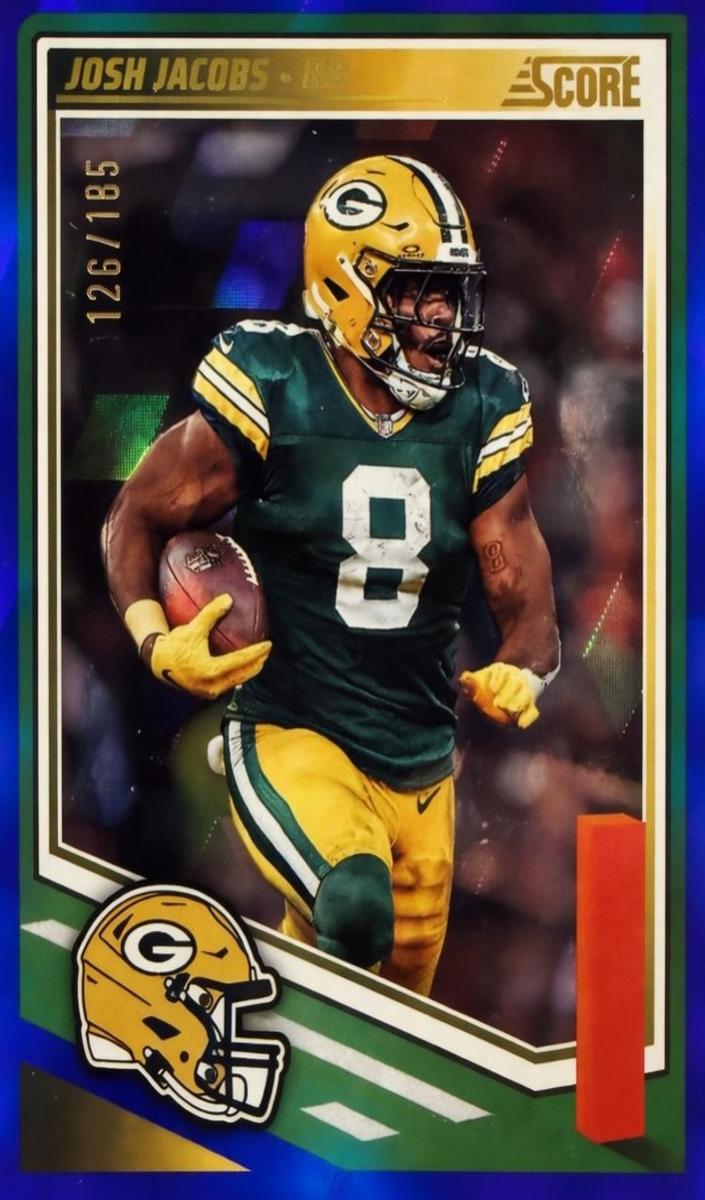 2025 Panini Score Football Cubic Josh Jacobs #190