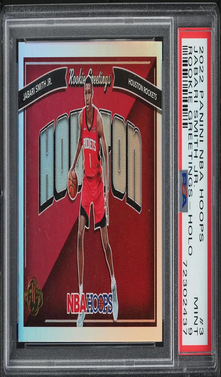 2022 Panini Hoops Basketball Holo Jabari Smith Jr. #3 PSA 9