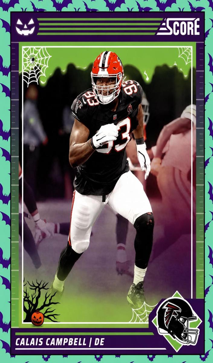 2024 Panini Score-a-Treat Football Bats Calais Campbell #12