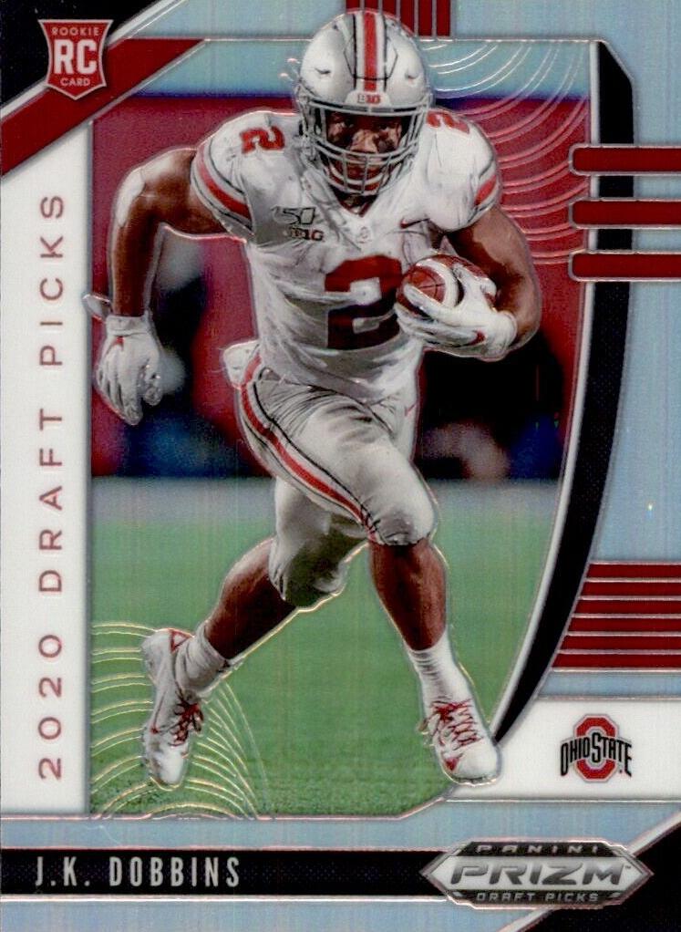 2020 Panini Prizm Draft Picks Football Silver J.K. Dobbins #114 PSA 10
