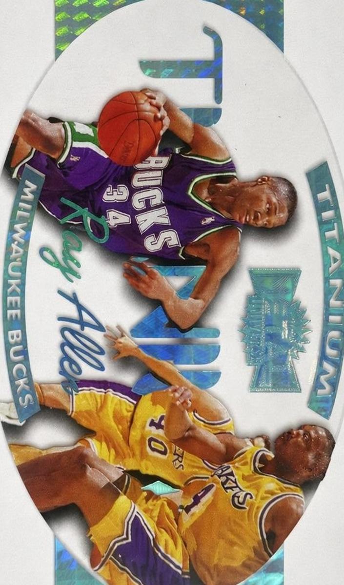 1997 Metal Universe Basketball Ray Allen #11T SGC 8.5