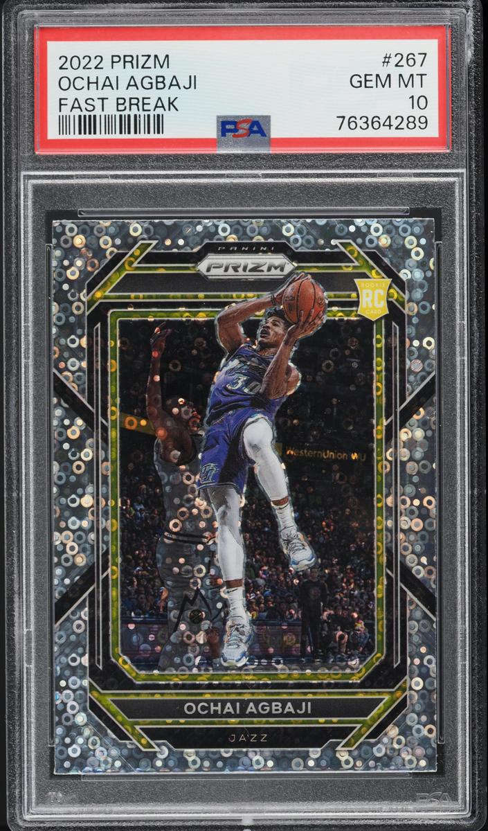 2022 Panini Prizm Basketball Fast Break Ochai Agbaji #267