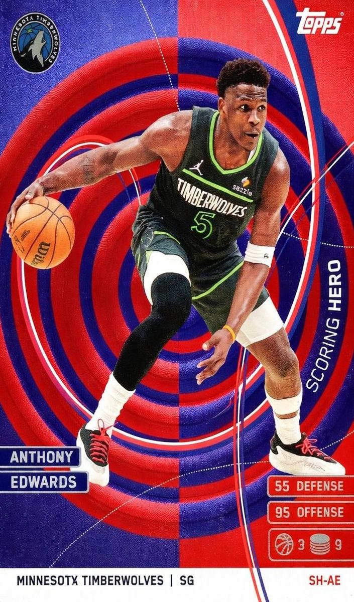 2025 Topps Match Attax Basketball Anthony Edwards #SH-AE