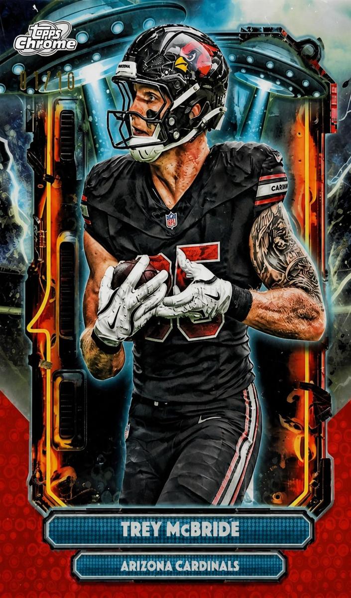2025 Topps Cosmic Chrome Football Lunar Eclipse Refractor Trey McBride #ET-16
