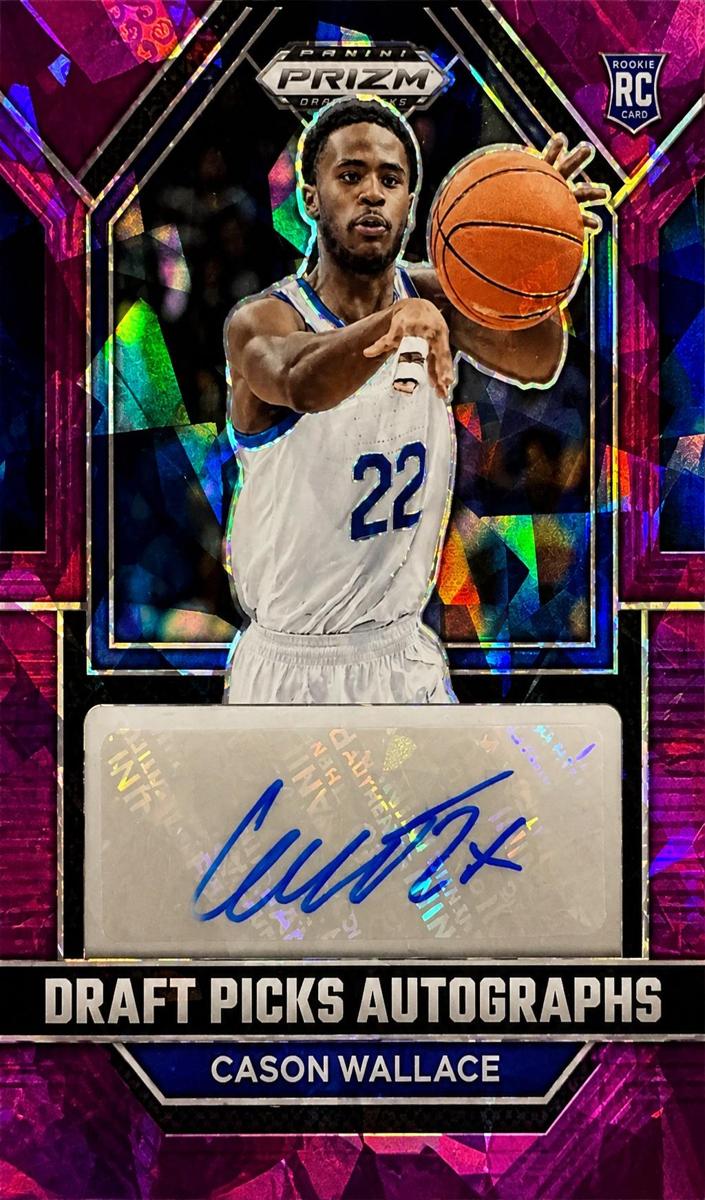 2023 Panini Prizm Draft Picks Basketball Purple Ice Cason Wallace #DPA-CWL PSA 10