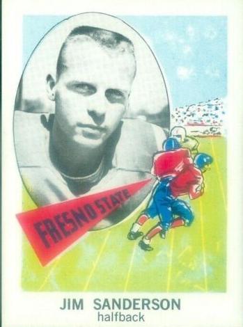 1961 NU-Cards Football Jim Sanderson #157