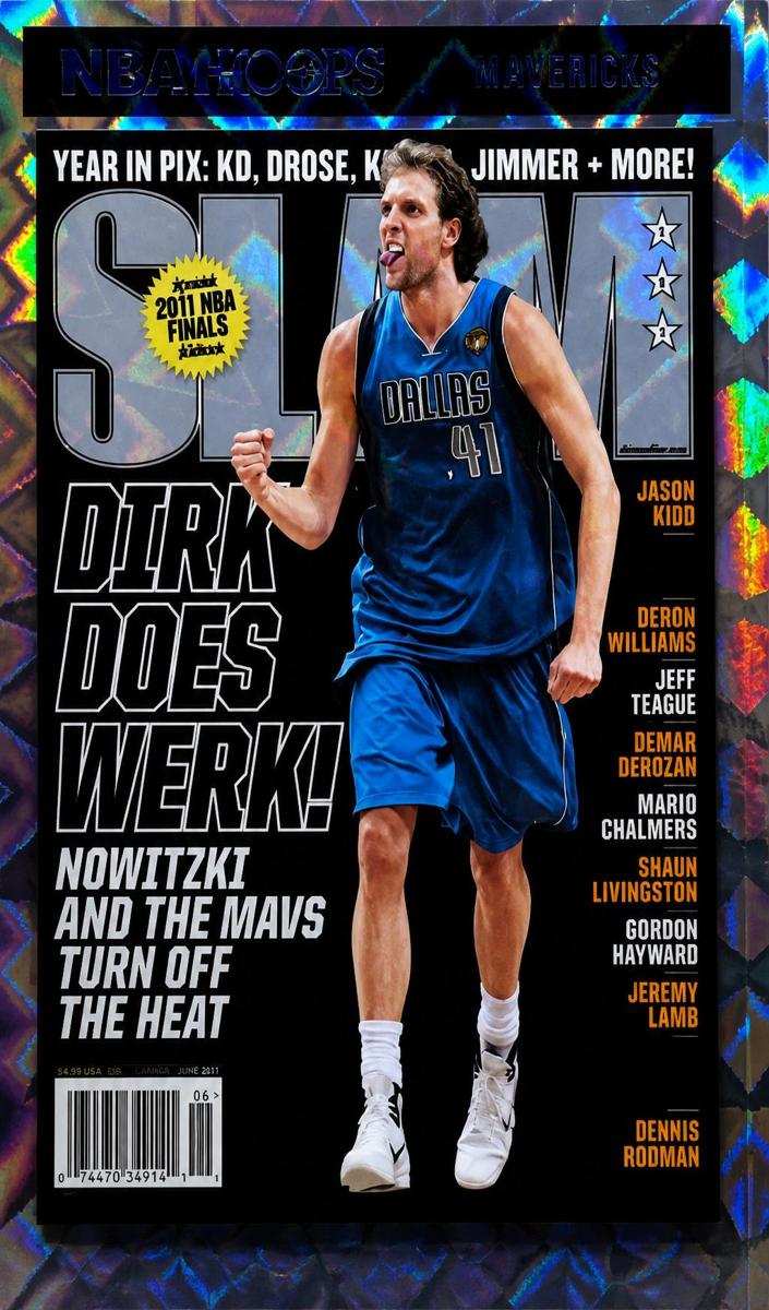 2020 Panini Hoops Basketball Purple Explosion Dirk Nowitzki #12 PSA 9