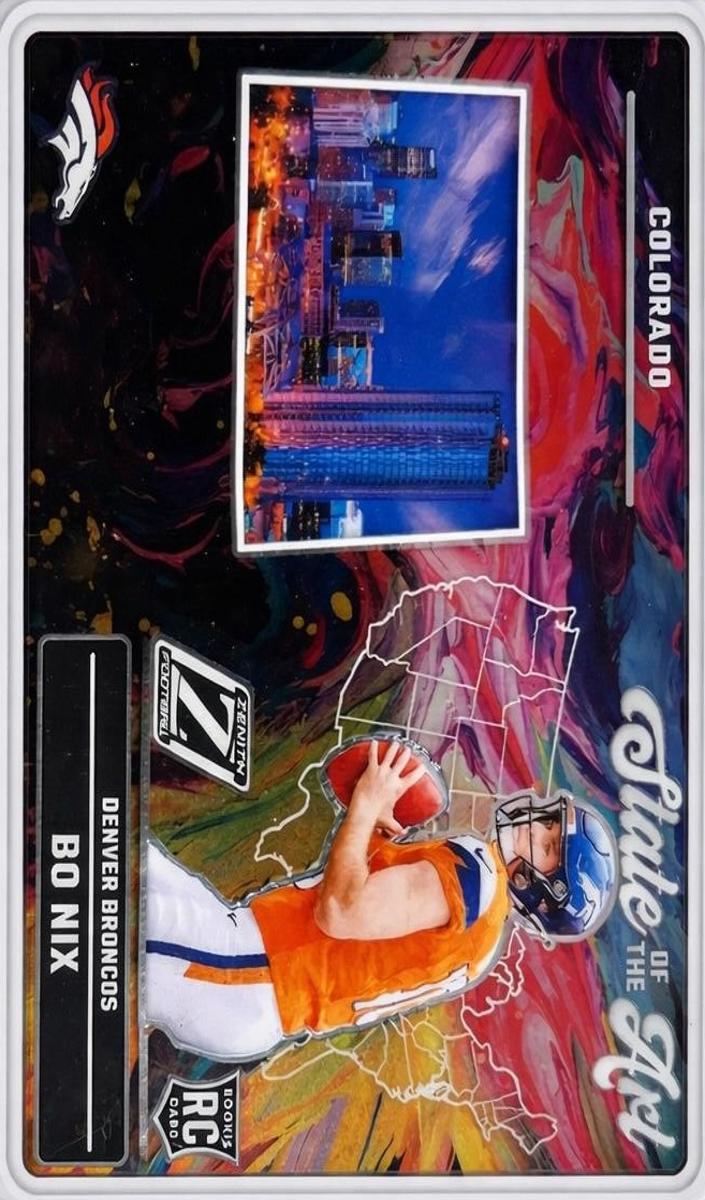 2024 Panini Zenith Football Bo Nix #20 CGC 10
