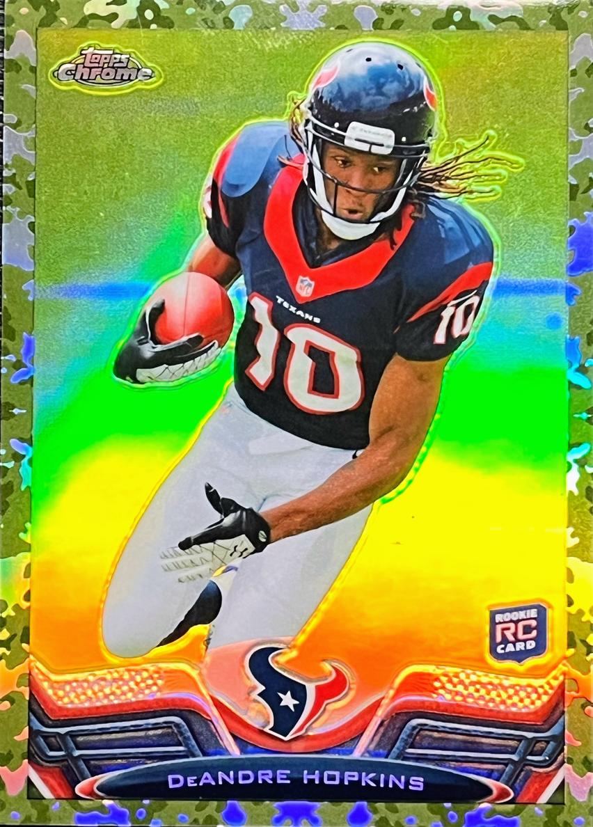 2013 Topps Chrome Football Camo Refractor DeAndre Hopkins #154 PSA 9