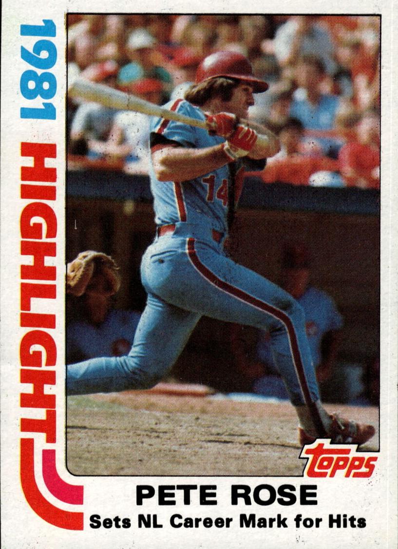 1982 Topps Baseball Pete Rose #4 PSA 10