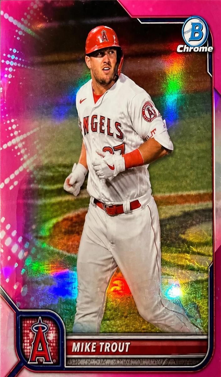 2022 Bowman Chrome Baseball Fuchsia Mike Trout #13 SGC 9.5