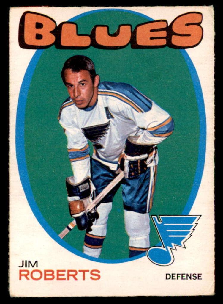 1971 O-Pee-Chee Hockey Jim Roberts #116 PSA 7.5