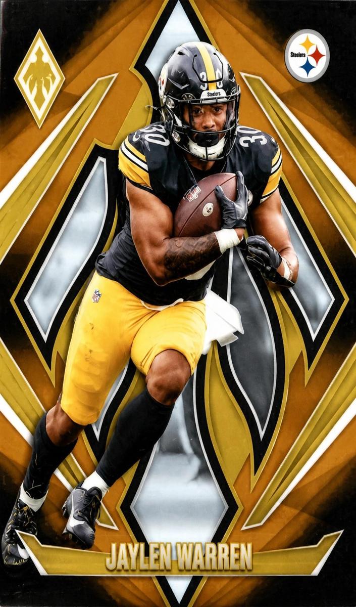 2024 Panini Phoenix Football Orange Fade Jaylen Warren #77