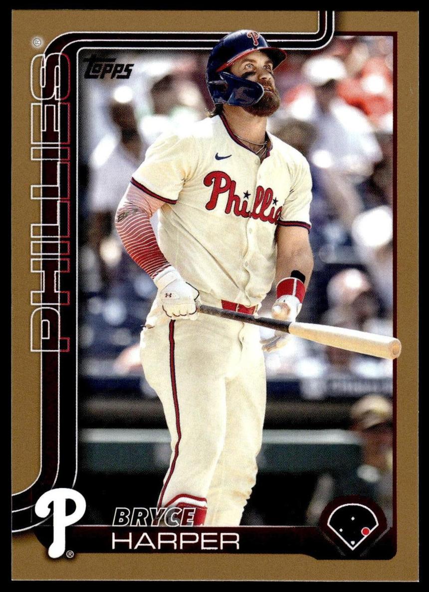 2025 Topps Baseball Gold Bryce Harper #250
