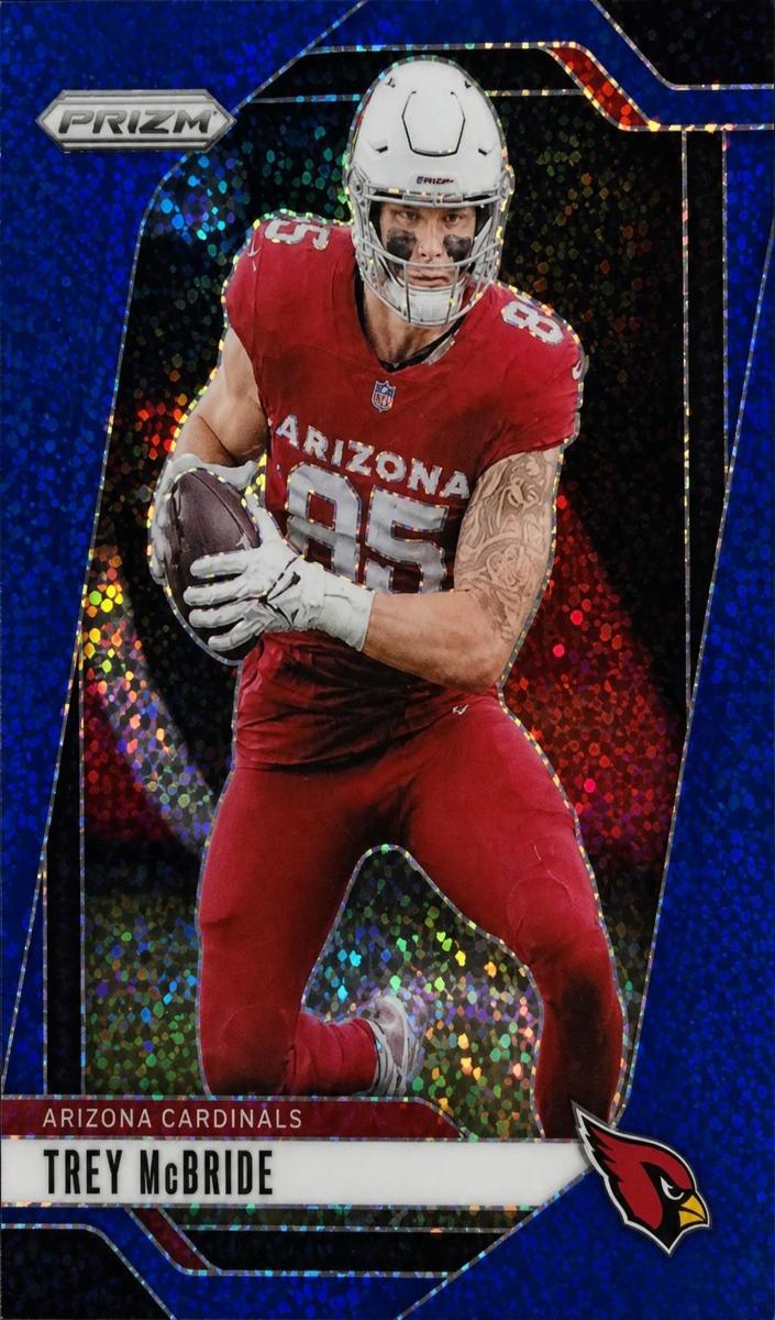 2024 Panini Prizm Football Blue Sparkle Trey McBride #4
