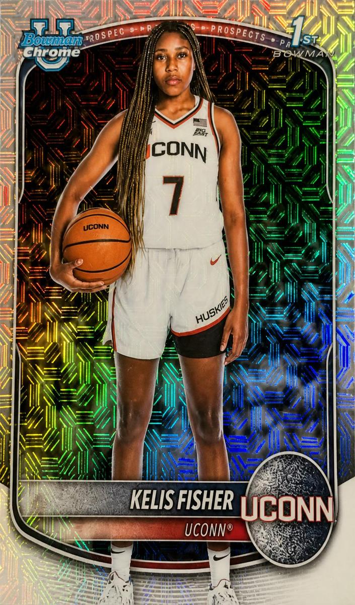 2025 Bowman Mega Box Basketball Mojo Refractor Kelis Fisher #BCP-89