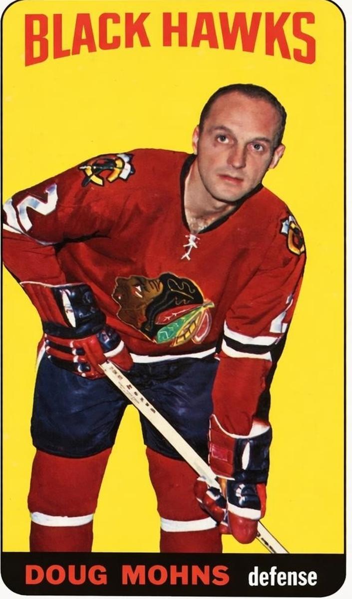 1964 Topps Hockey Doug Mohns #25 PSA 8