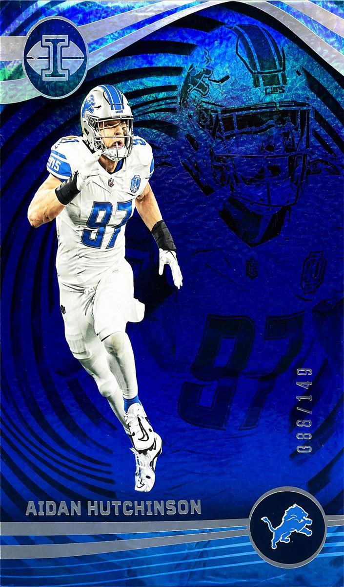 2023 Panini Illusions Football Trophy Collection Blue Aidan Hutchinson #36