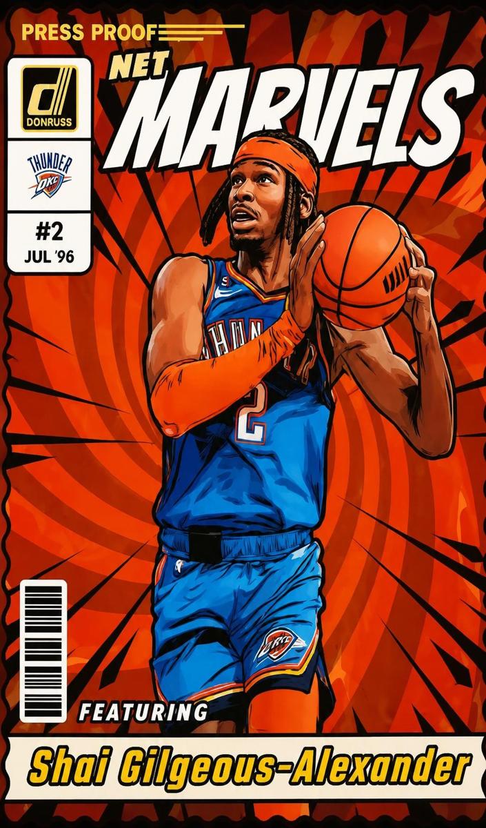 2023 Panini Donruss Basketball Press Proof Shai Gilgeous-Alexander #17