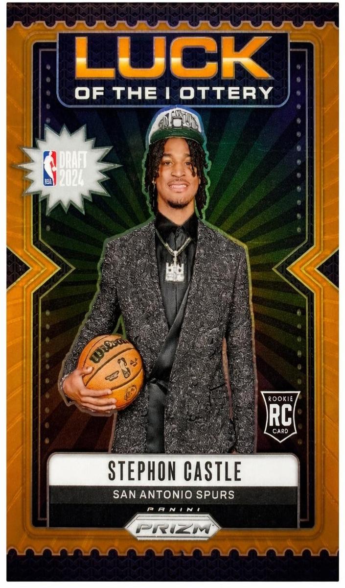 2024 Panini Prizm Basketball Orange Stephon Castle #12 PSA 9