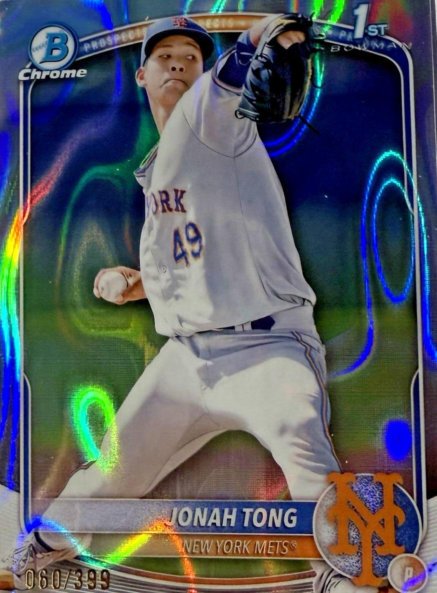 2025 Bowman Chrome Prospects Baseball Lava Jonah Tong #BCP-105